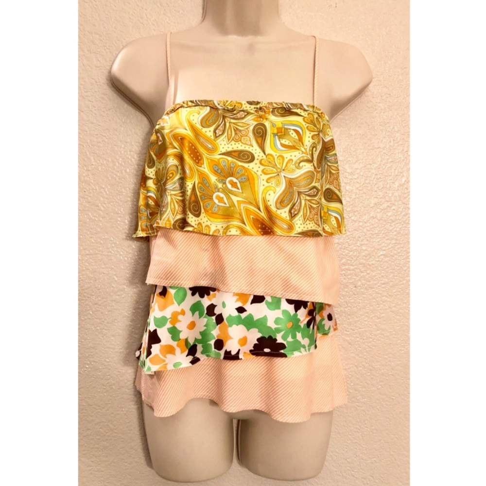 NWT Symmetry tiered tank top. Sz 2. Originally $98